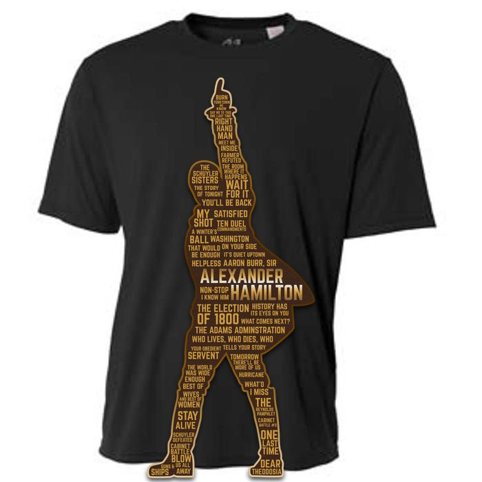 Alexander Hamilton Golden Statue Cooling Performance Crew T-Shirt