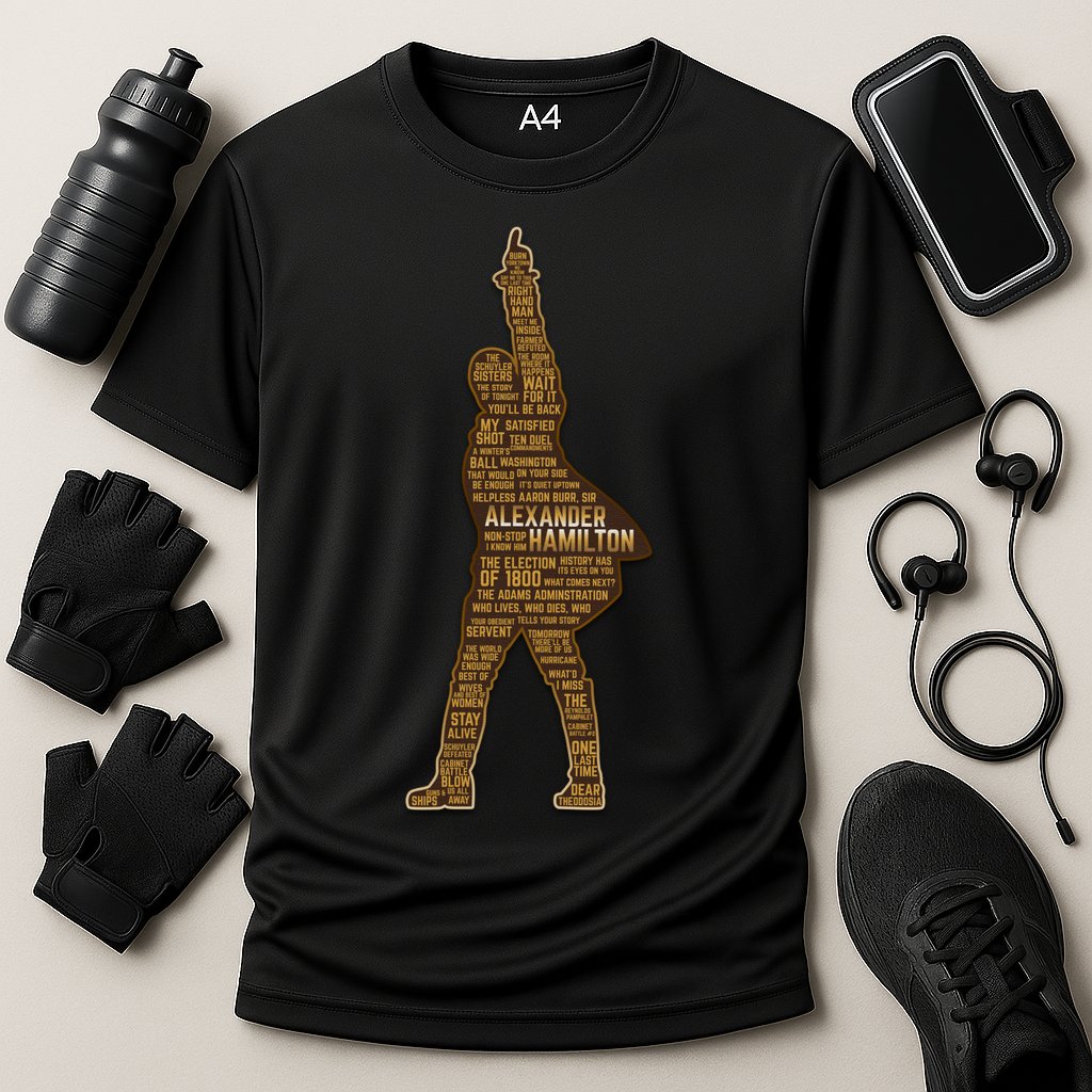 Alexander Hamilton Golden Statue Cooling Performance Crew T-Shirt