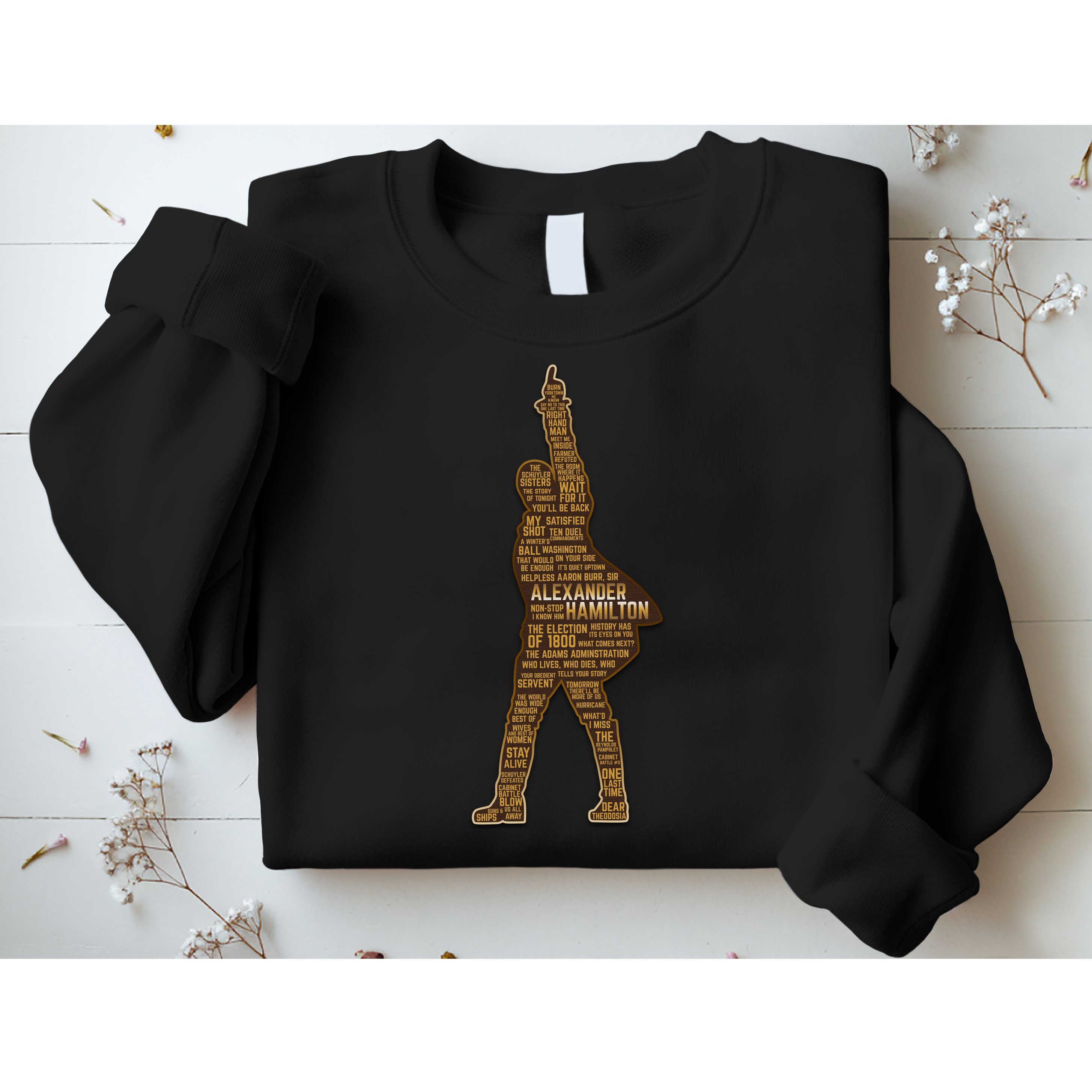 Alexander Hamilton Golden Statue Sweatshirt
