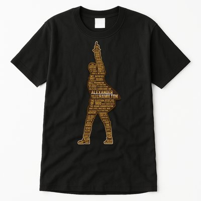 Alexander Hamilton Golden Statue Tall T-Shirt