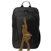 Alexander Hamilton Golden Statue City Backpack