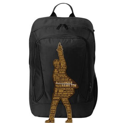 Alexander Hamilton Golden Statue City Backpack