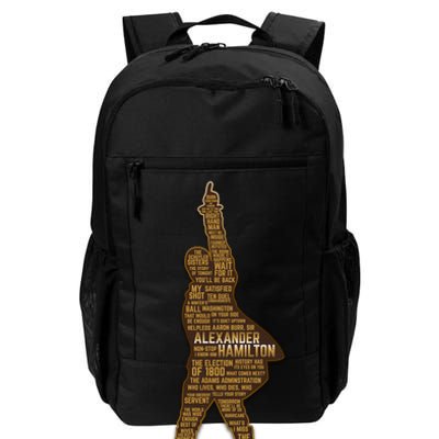 Alexander Hamilton Golden Statue Daily Commute Backpack