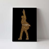 Alexander Hamilton Golden Statue Canvas