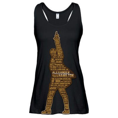 Alexander Hamilton Golden Statue Ladies Essential Flowy Tank