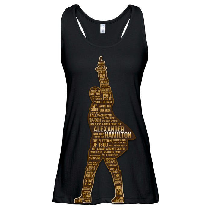 Alexander Hamilton Golden Statue Ladies Essential Flowy Tank