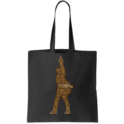 Alexander Hamilton Golden Statue Tote Bag