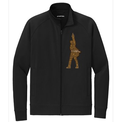 Alexander Hamilton Golden Statue Stretch Full-Zip Cadet Jacket