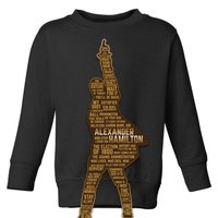 Alexander Hamilton Golden Statue Toddler Sweatshirt