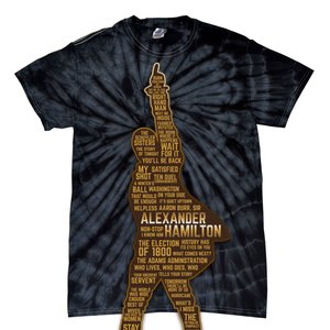 Alexander Hamilton Golden Statue Tie-Dye T-Shirt