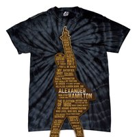 Alexander Hamilton Golden Statue Tie-Dye T-Shirt