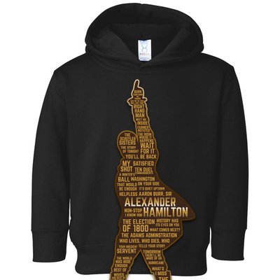 Alexander Hamilton Golden Statue Toddler Hoodie