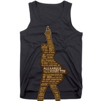 Alexander Hamilton Golden Statue Tank Top