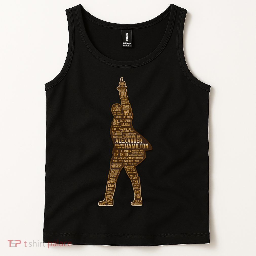 Alexander Hamilton Golden Statue Tank Top