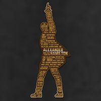 Alexander Hamilton Golden Statue Golf Towel