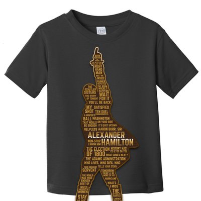 Alexander Hamilton Golden Statue Toddler T-Shirt