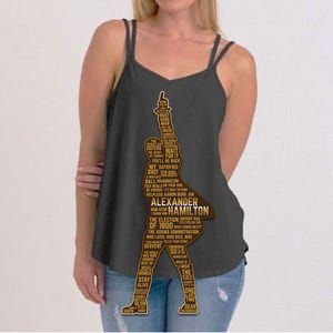 Alexander Hamilton Golden Statue Women's Strappy Tank