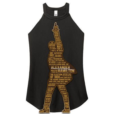 Alexander Hamilton Golden Statue Women's Perfect Tri Rocker Tank