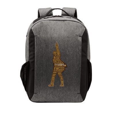 Alexander Hamilton Golden Statue Vector Backpack