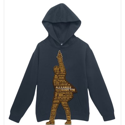 Alexander Hamilton Golden Statue Urban Pullover Hoodie