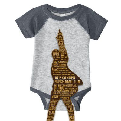 Alexander Hamilton Golden Statue Infant Baby Jersey Bodysuit