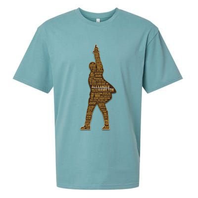 Alexander Hamilton Golden Statue Sueded Cloud Jersey T-Shirt