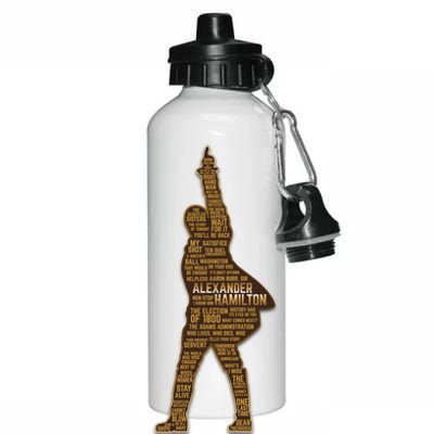 Alexander Hamilton Golden Statue Aluminum Water Bottle