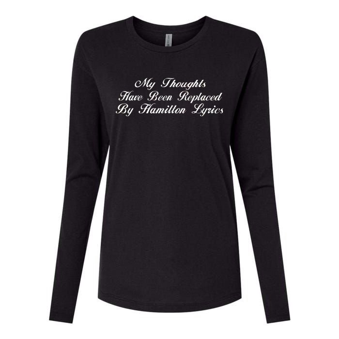 Alexander Hamilton Lyrics Womens Cotton Relaxed Long Sleeve T-Shirt