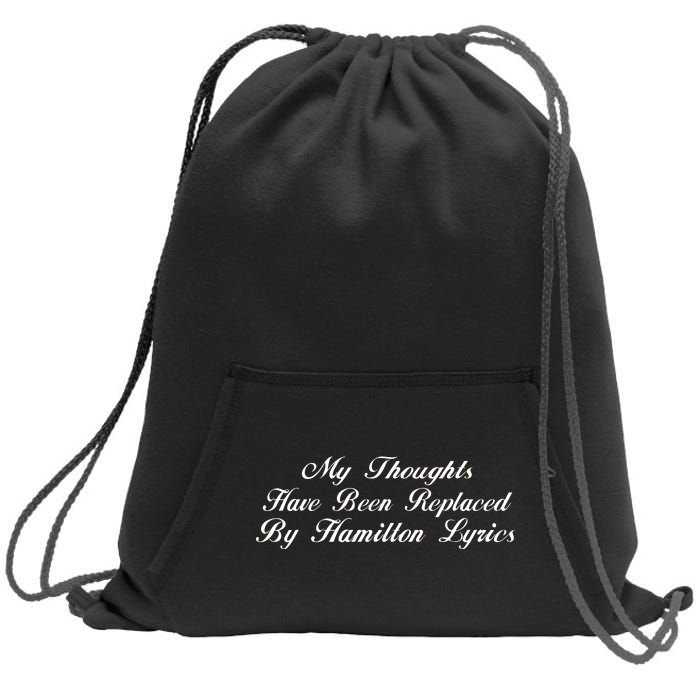 Alexander Hamilton Lyrics Sweatshirt Cinch Pack Bag