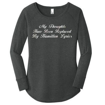 Alexander Hamilton Lyrics Women's Perfect Tri Tunic Long Sleeve Shirt