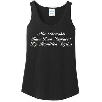 Alexander Hamilton Lyrics Ladies Essential Tank