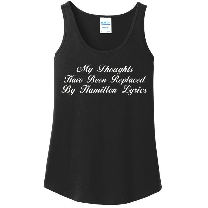 Alexander Hamilton Lyrics Ladies Essential Tank