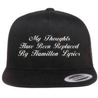 Alexander Hamilton Lyrics Flat Bill Trucker Hat