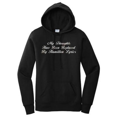 Alexander Hamilton Lyrics Women's Pullover Hoodie