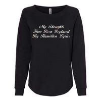 Alexander Hamilton Lyrics Womens California Wash Sweatshirt