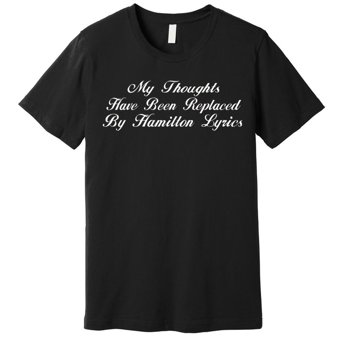 Alexander Hamilton Lyrics Premium T-Shirt