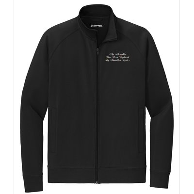 Alexander Hamilton Lyrics Stretch Full-Zip Cadet Jacket