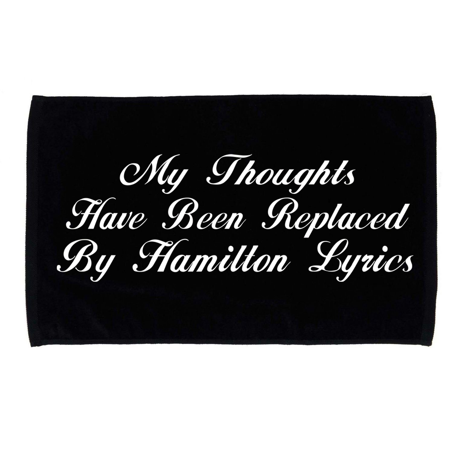 Alexander Hamilton Lyrics Microfiber Hand Towel