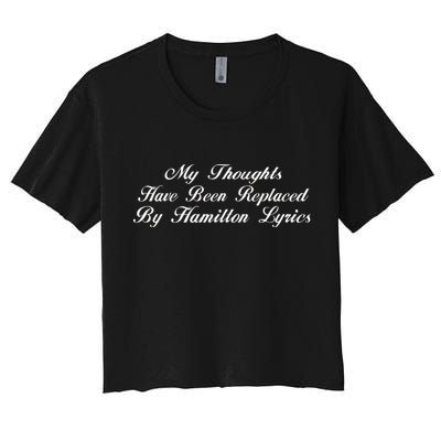 Alexander Hamilton Lyrics Crop Top
