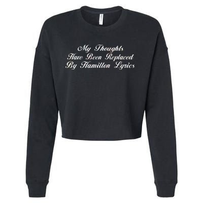 Alexander Hamilton Lyrics Cropped Pullover Crew