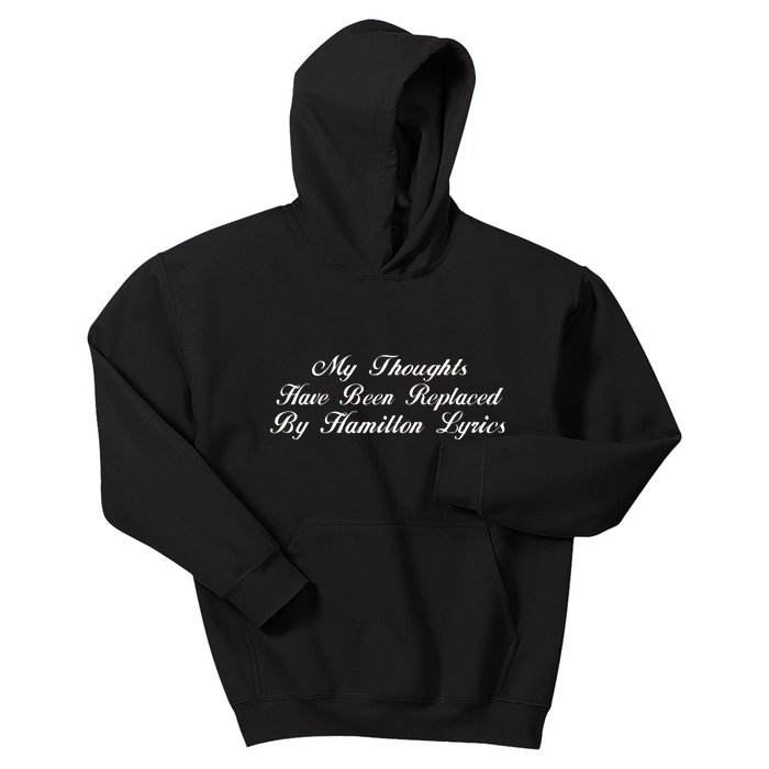 Alexander Hamilton Lyrics Kids Hoodie