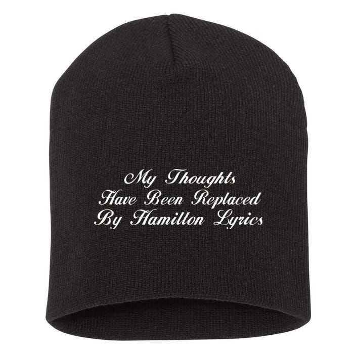 Alexander Hamilton Lyrics Short Acrylic Beanie