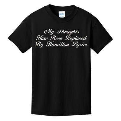 Alexander Hamilton Lyrics Kids T-Shirt