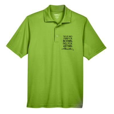 Alexander Hamilton Quote Signature Men's Origin Performance Pique Polo