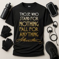 Alexander Hamilton Quote Signature Cooling Performance Crew T-Shirt
