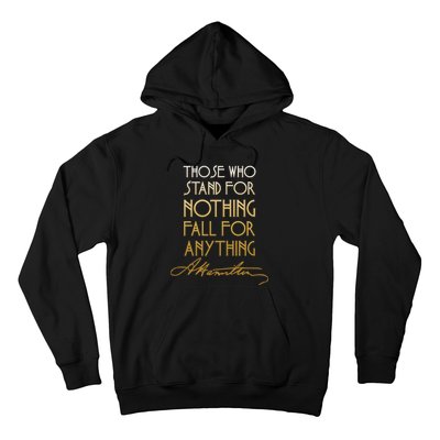 Alexander Hamilton Quote Signature Hoodie