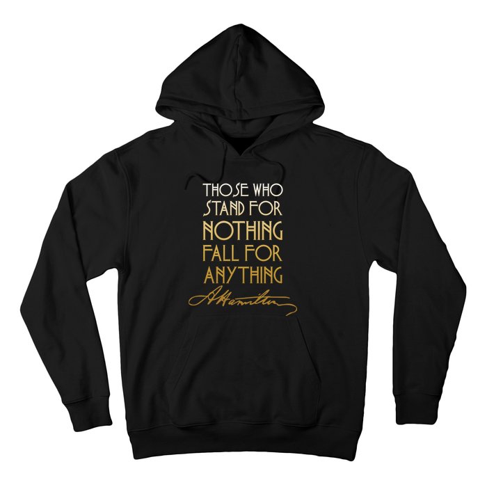 Alexander Hamilton Quote Signature Hoodie