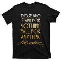 Alexander Hamilton Quote Signature T-Shirt