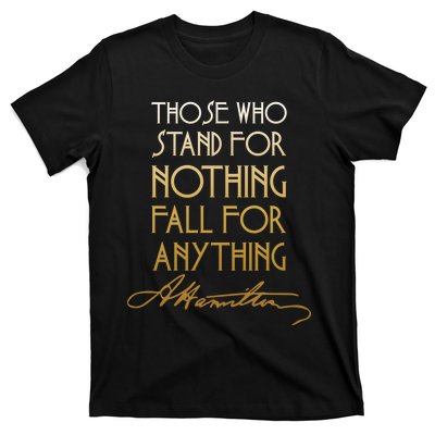 Alexander Hamilton Quote Signature T-Shirt