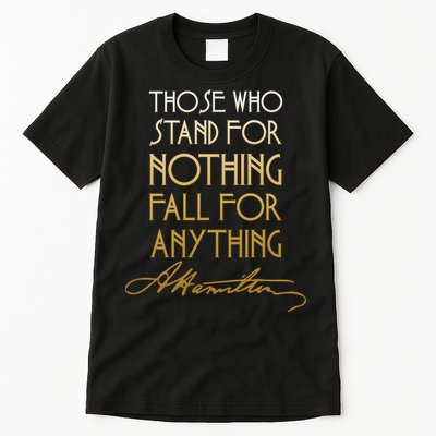 Alexander Hamilton Quote Signature Tall T-Shirt